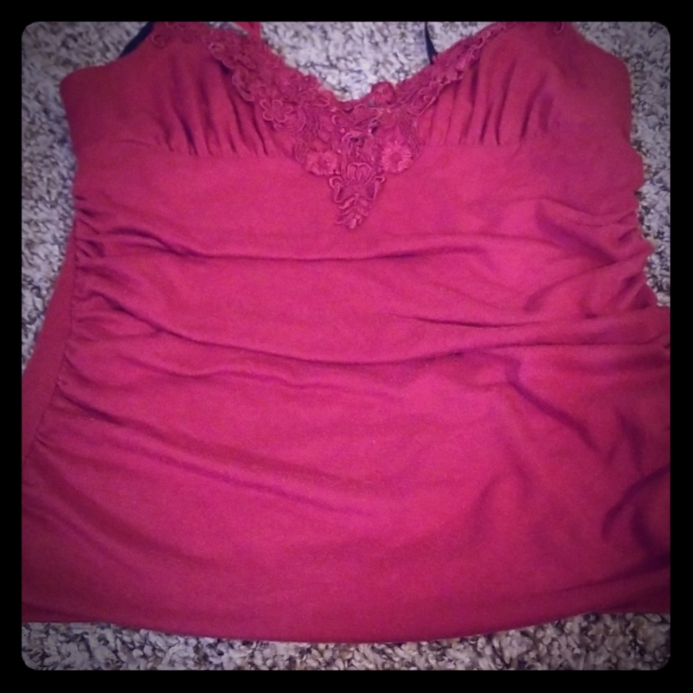 Deep red tank